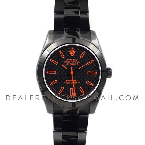 rolex milgauss se stealth gv orange price|rolex milgauss price chart.